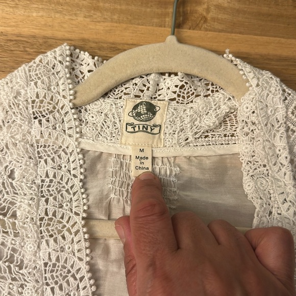 ANTHROPOLOGIE ⭐️ TINY LACE BLOUSE - Picture 6 of 13